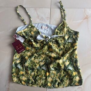 NWT Sunday Best Green and Yellow Tank